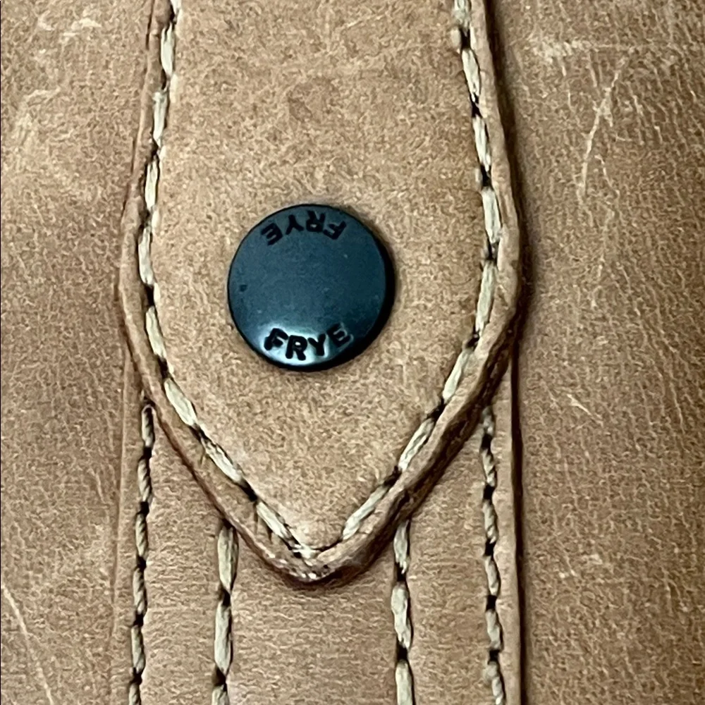 Authentic Frye Tan Leather Tote Bag Great  Condition - Picture 4 of 16